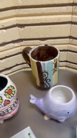 Ceramic mugs and decorative dishes collection